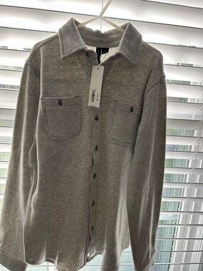 Light Gray Button-Up Shirt